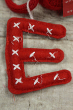 Load image into Gallery viewer, Wondershop By Target Pompom Mini Holiday Stocking With Initial Charm -New