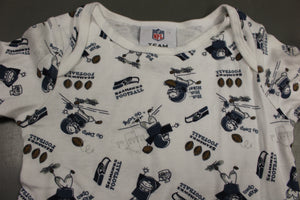NFL Team Apparel Baby Seahawks Football Onsie Bodysuit, 12 Months, New