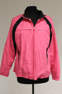 Tek Gear Ladies Zip Up Jacket, Size: Large, Pink