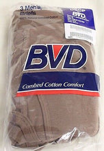 Load image into Gallery viewer, Set of 3 BVD Men&#39;s Briefs - Size: 32 - Brown - 8420-01-112-1959 - New