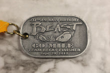 Load image into Gallery viewer, US Navy 237th Birthday 60 Mile Team Relay Finisher - Sept 29, 2012 - BEAST - Used