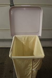Medical Soiled Linen Hamper Stand With Foot Pedal and Lid - Used