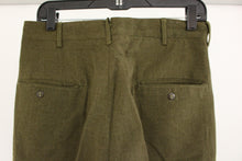 Load image into Gallery viewer, Men&#39;s 18 Oz. Olive Drab Wool Trousers, Size: W31xL33