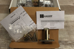 Hager Passage Lock - #129002 - 2500 Series - New