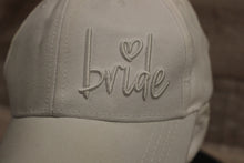 Load image into Gallery viewer, Miss To Mrs Bride Baseball Cap Hat -White -Used