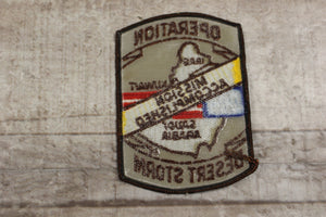 Operation Desert Storm Mission Accomplished Sew On Patch -Used