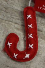 Load image into Gallery viewer, Wondershop By Target Pompom Mini Holiday Stocking With Initial Charm -New