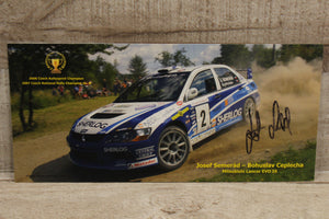Josef Semerad Mitsubishi Evo Racing Autographed -Used