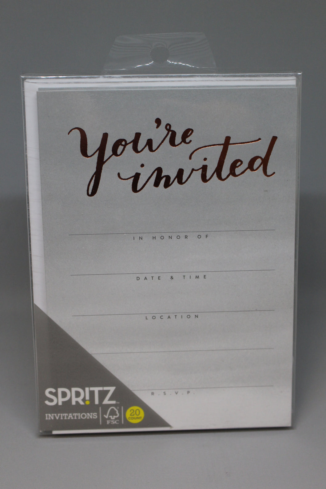 Spritz You're Invited Invitations with Envelopes - 20 Count - New
