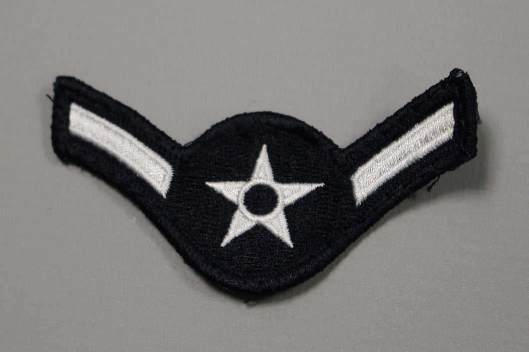 AF Air Force Embroidered Chevron Airman E-2, Small, 3.5