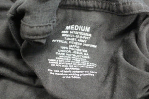 Army Long Sleeve APFU Long Sleeve T-Shirt, 8415-01-623-2648, Medium, Black, NEW!