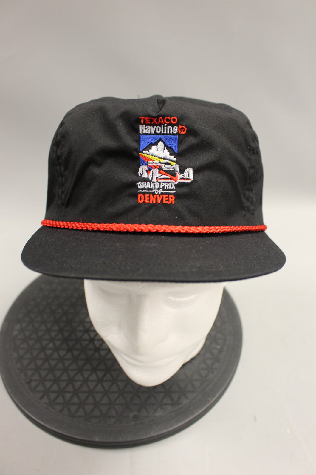 Vintage Texaco Halvoline Grand Prix Of Denver Hat -Red/Black -Used