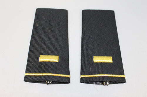 US Army Shoulder Epaulet Pair O-1 2nd Lieutenant -Used