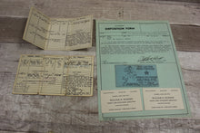 Load image into Gallery viewer, WWII Military Collectible Lot With Documents Photographs Medal -Used