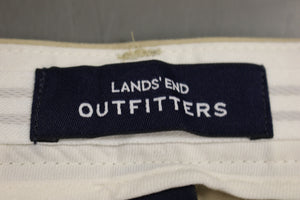 Lands' End Outfitters Men's Traditional Plain Khaki Chino Pants - Size: 38MR - New