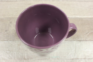 Gibson Home USA Coffee Tea Mug Cup With R Initial -Purple -Used