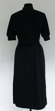 Load image into Gallery viewer, Who What Wear Woman&#39;s High Neck Rib Trim A-Line Midi Dress Black XS