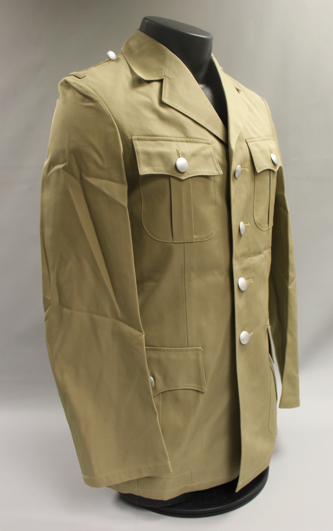 West German Military Tropical Khaki Dress Jackets - Size: Large 
