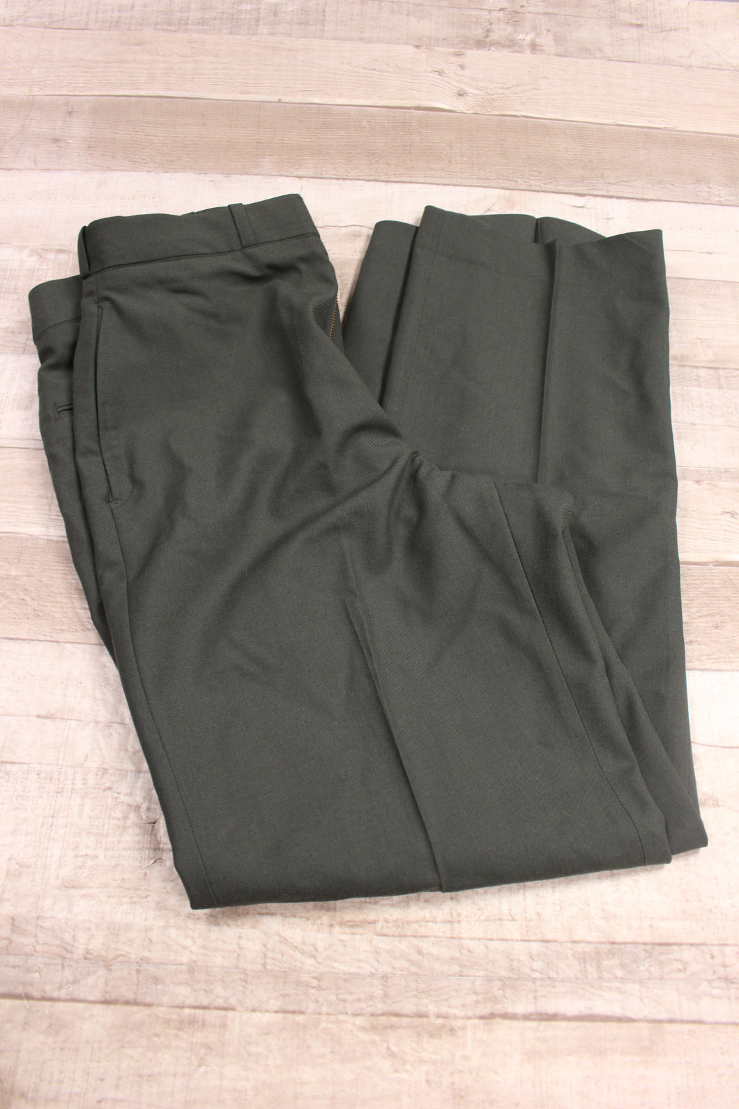 US Military Green Dress Uniform Trousers Pants Hemmed 8405-01-105-2458 30R -Used