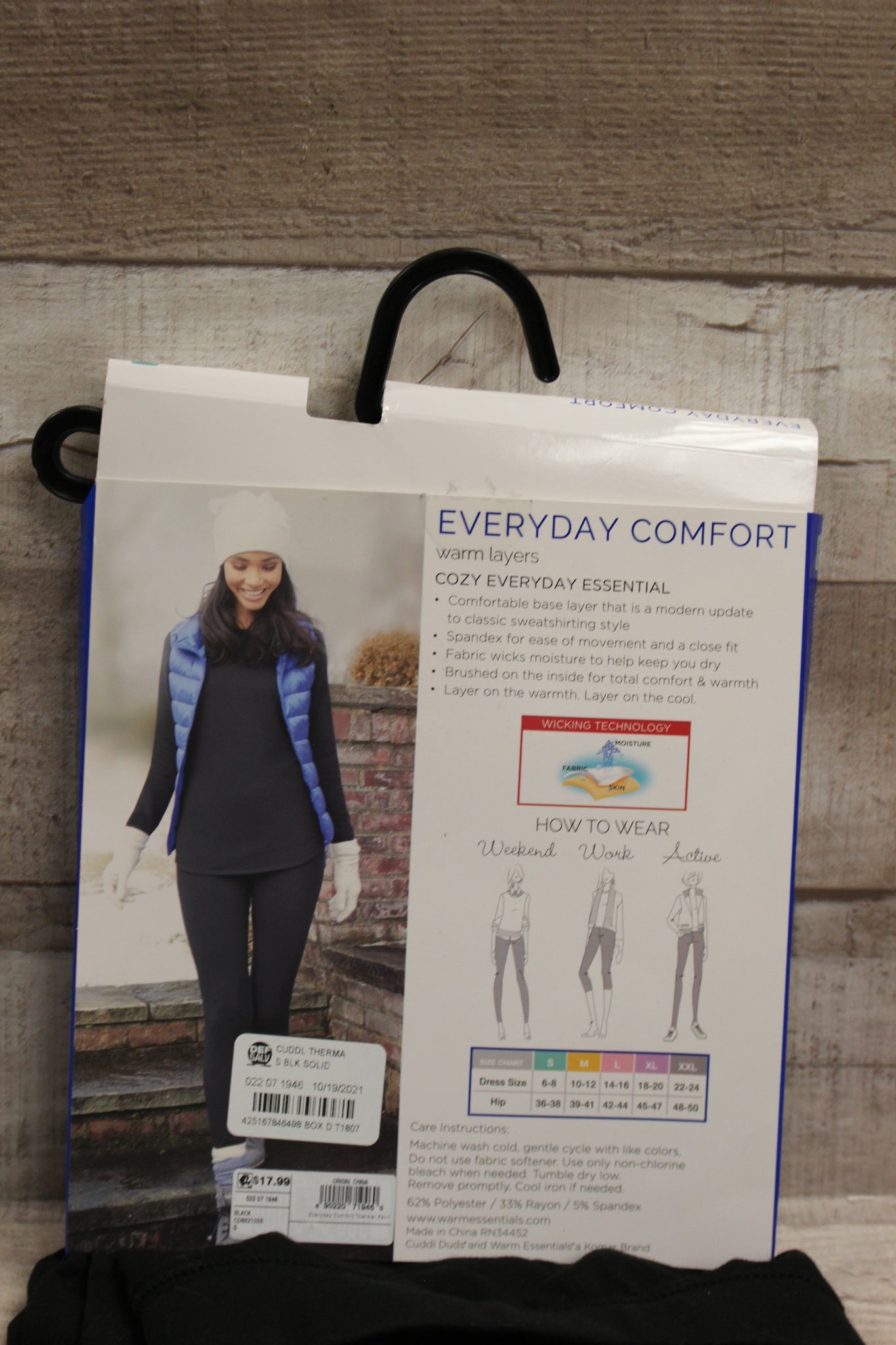 Warm Essentials by Cuddl Duds Women's Everyday Comfort Leggings