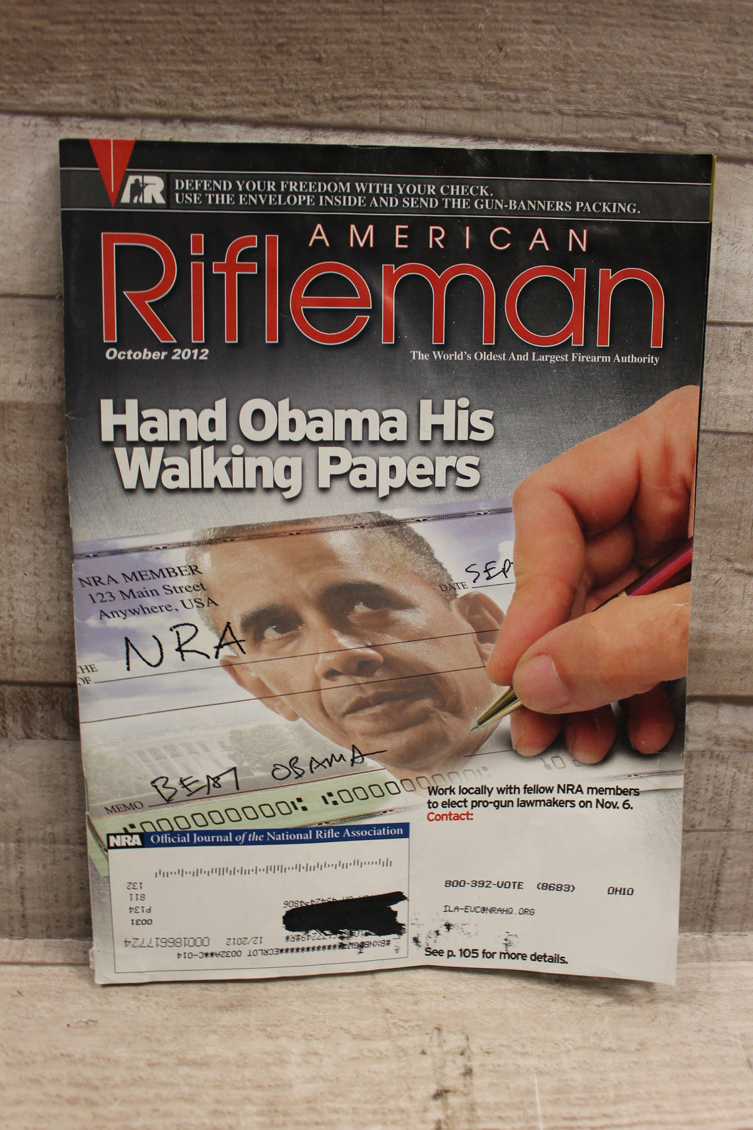 American Rifleman Magazine -October 2012 -Used