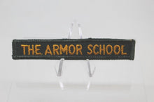 Load image into Gallery viewer, Army The Armor School Tab Patch, Sew On, New