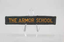 Load image into Gallery viewer, Army The Armor School Tab Patch, Sew On, New