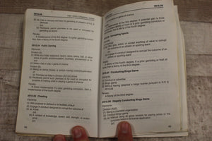 1991 Ohio Criminal Code Booklet -Blue -Used