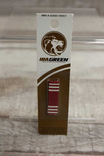 IRA Green Good Conduct Ribbon - 3-12 - New