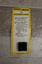 Load image into Gallery viewer, Weaver Mount Top Mount Base 45 -Gloss Black -Used
