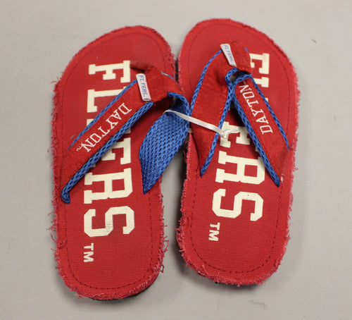 University of Dayton UD Flyers Flip Flops - Size: Small - Red - New