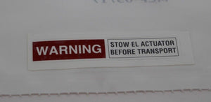 Warning Identification Marker, 7690-01-528-7591, SM-C-800566-7