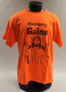 Hanes ComfortSoft Heavyweight Heavenly Gains Jesus T Shirt Size Large -New