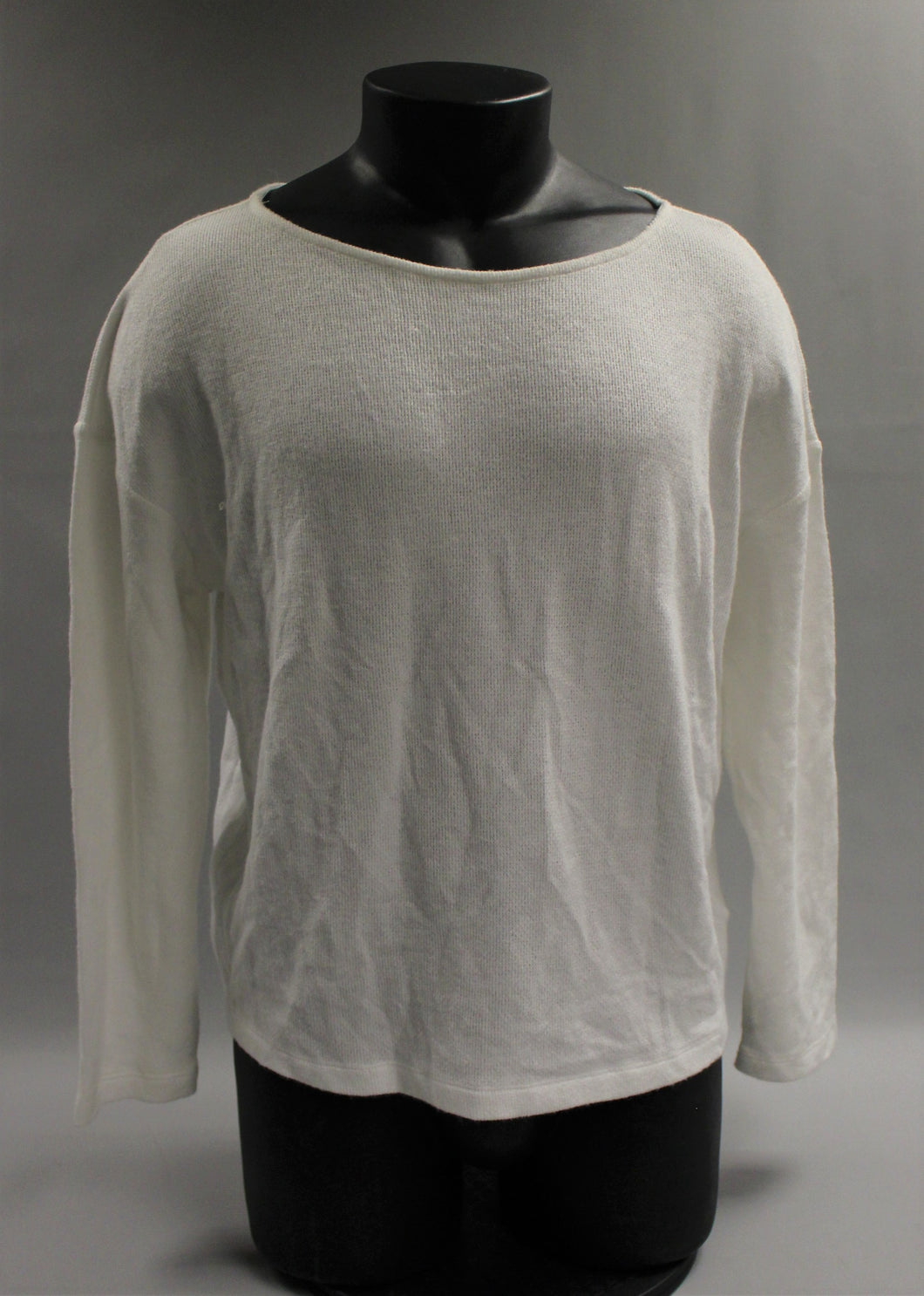 A New Day Women's New White Long Sleeve Henley Shirt - XL - New