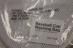 Baseball Cap Washing Mesh Bag - White - New