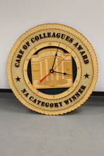 Load image into Gallery viewer, Care of Colleagues Award, NA Category Winner Clock, Battery Powered