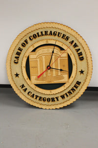 Care of Colleagues Award, NA Category Winner Clock, Battery Powered