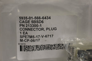 Electrical Plug Connector, 5935-01-566-6434, 93006A1315, 213300-1, New