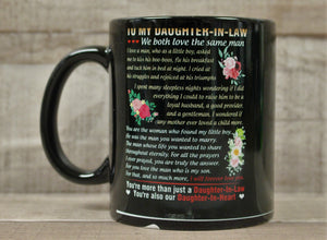 To My Daughter-In-Law We Both Love The Same Man Coffee Cup Mug - New