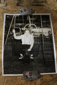 Vintage Authentic and Original Photo Woman Posing On Swing -Used