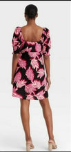 Load image into Gallery viewer, Who What Wear Women's Pink Palm Tree Print Linen Blend Dress - Medium - New