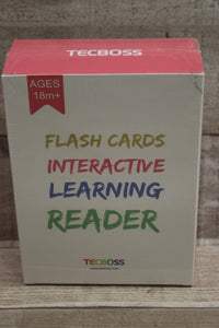 TecBoss Interactive Learning Reader Flash Cards - Ages 18+ Months - Pink - New
