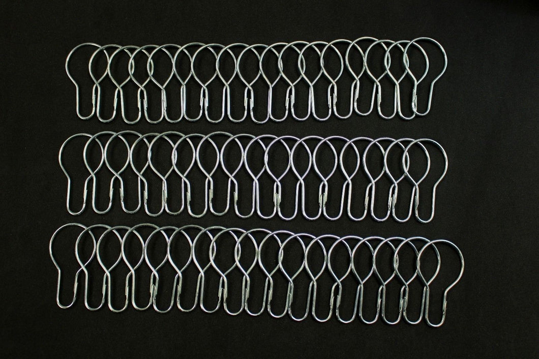 Steel Shower Curtain Hooks, NSN 7230-00-252-3394, NEW!