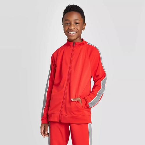 Cat & Jack Boys' Track Sweatshirt - Red - Medium (8/10) - New