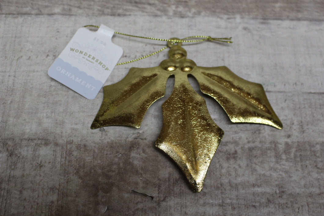 Wondershop By Target Golden Mistletoe Ornament -New
