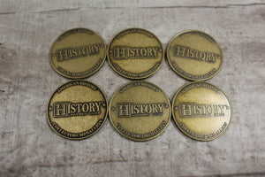 History Channel Club Set Of 8 Collectors Medallion War History -New