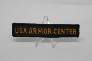 Army USA Armor Center Tab Patch, Sew On, New