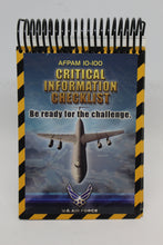 Load image into Gallery viewer, US Military AFPAM 10-100 Airman&#39;s Manuel, Critical Information Checklist, June 2004