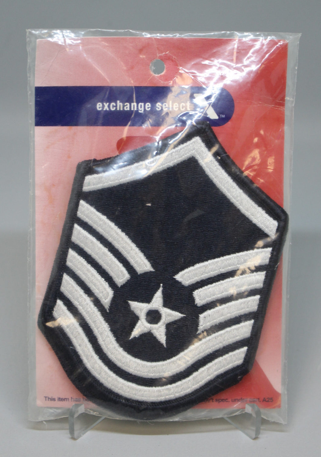 AF Air Force Master Sergeant Patches - Blue - E-7 - Small -Set of 2 - New