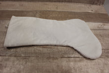 Load image into Gallery viewer, New Traditions White with Silver Christmas Stocking - 18&quot; Long - Used